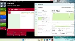 Test wydajności dysku SSD Crucial BX500 pokazuje 100% użycia i bardzo wolny zapis