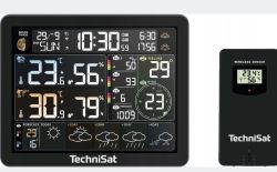 Stacja pogodowa TechniSat Imeteo 800 z czujnikiem bezprzewodowym i kolorowym wyświetlaczem