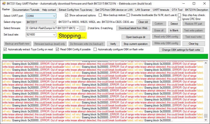 Beken BK7231/BK7252 SPI flashing and recovery - new flasher tool and protocol specs