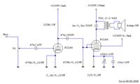 Lampowy wzmacniacz słuchawkowy OTL 2 x E88CC + 2 x 6N13S