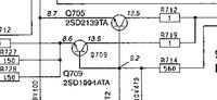 Panasonic CQ-DFX100N uszkodzony Q709 co to za tranzystor