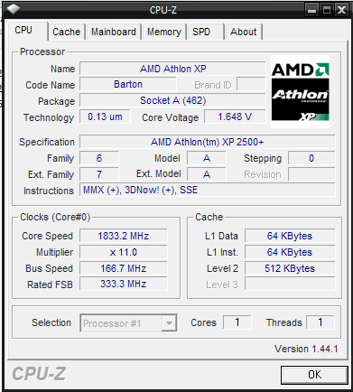 Podkrecanie AMD athlon 1900+