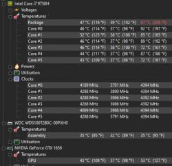 Wysokie temperatury w Lenovo L340 z procesorem i7 9750H - czy wymienić pastę i termopady?