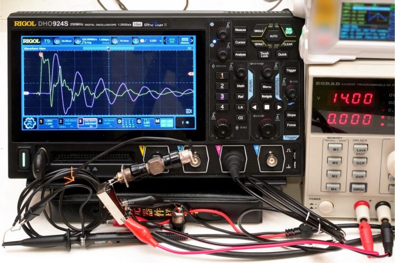 Rigol DHO924S w praktyce: pomiar czasu narastania