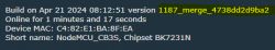 Device Information on NodeMCU with BK7231N Screenshot of the device information page on NodeMCU with BK7231N chipset.
