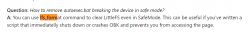FAQ excerpt on removing autoexec.bat in safe mode.