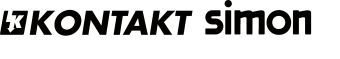 Black-and-white logo reading “KONTAKT siimon” with a plug icon on the left.