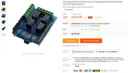Shield z czterema przekaźnikami, do Arduino - Made in China