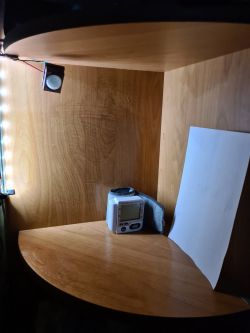 Installed LED Lighting with PIR Sensor Corner of a room with installed LED lighting and a PIR motion sensor.