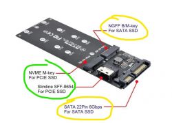 Szukam adaptera z m.2 (ale NVMe gen 3) do portu SATA