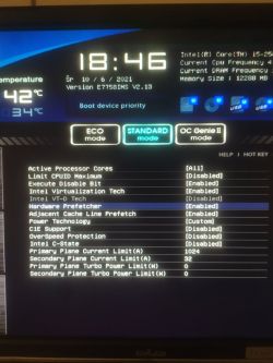 OC procesora I5 2500k 4.7GHz na płycie głównej - czy ustawienia są prawidłowe?