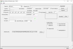 User interface of Beken Writer V1.63 software for chip programming.