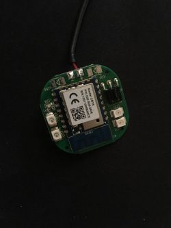 IR module with an integrated circuit on a dark background.