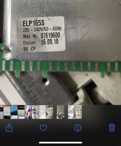 Miele W5821 - przestawione napisy na wyświetlaczu po naprawie przetwornicy