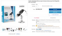 Najtańszy "mikroskop" na USB dla hobbysty - recenzja i galeria