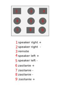 JVC KS-A102 wzmcniacz car kostka 9 pin