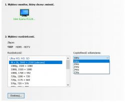 Włączenie 4k w 60Hz w monitorze iiyama GB2888UHSU z kartą GF GTX 750 Ti po HDMI 2.1