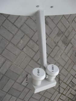 Nowa Czasza SAT 90 cm, konwerter monoblock 0,2 dB - brak odbioru, siła sygnału 0-60%