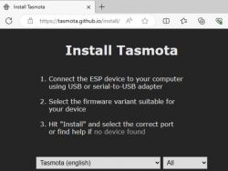 Easy Tasmota instalation - guide for online installer tasmota.github.io/install Easy Tasmota instalation - guide for online installer tasmota.github.io/install