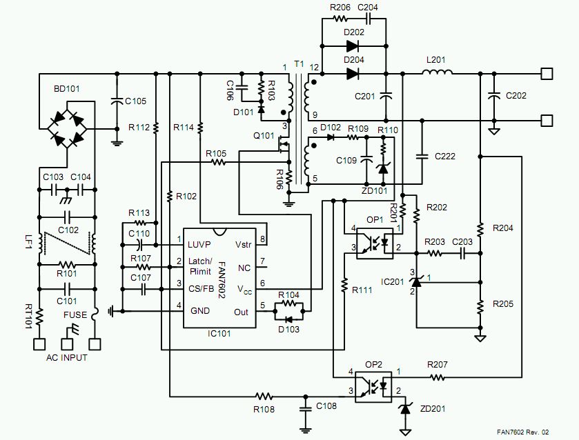 Initel t 608c schemat