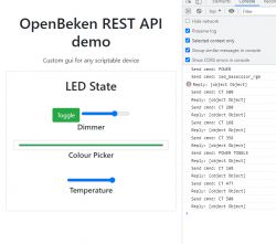 OpenBeken as a mini HTTP hosting - writing pages in Javascript, Tasmot's RES