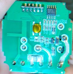Printed Circuit Board of Power Monitoring Device Close-up of a printed circuit board with electronic components