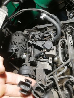 Uruchomienie silnika 1.9d z Felicia poza pojazdem - elektrozawór, pompa wtryskowa