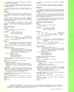 Catalog page of Rochar A.1335 voltmeter with specifications in French and English