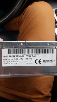 BMW Becker CD54 Professional - Nie widzi zmieniarki, nie działa AUX