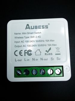 [BK7231N] Aubess Mini Switch 16A