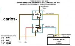 Seat Leon 1M- Do podłączenia: el.lusterka, podgrzewane fotele, przednie halogeny