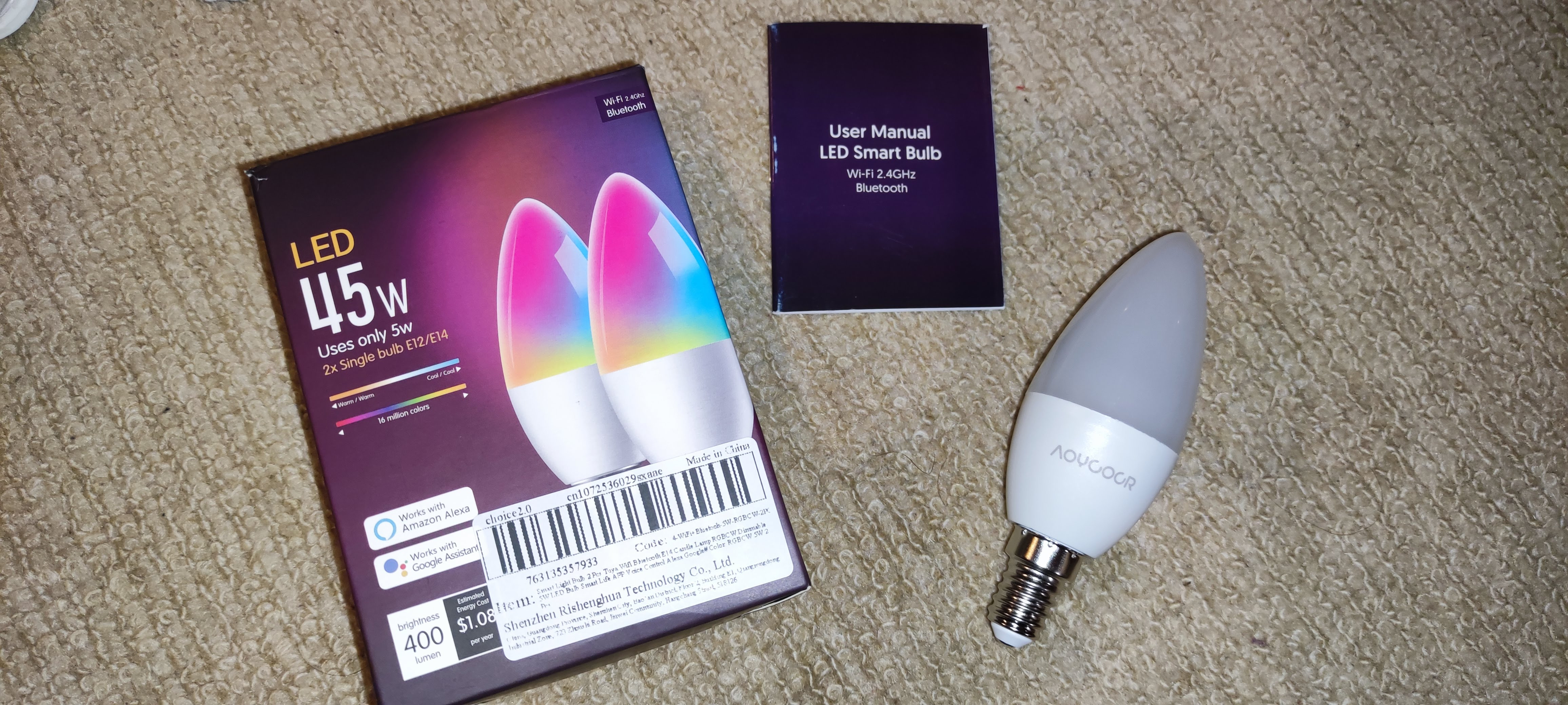 Exploring & Flashing Aoycocr PWM E14 candle bulb with surprise/unknown ...
