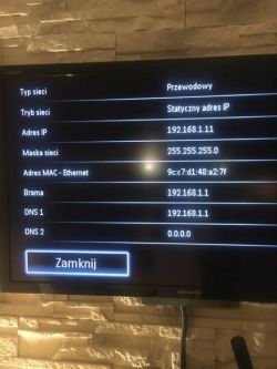 tv Sharp podłączenie internet - Nie można podłączyć tv do internetu