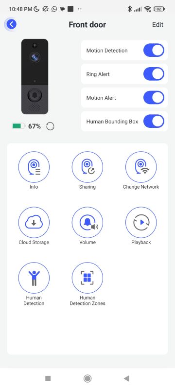 WiFi wireless video intercom - test, app and interior WiFi wireless video intercom - test, app and interior