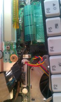 Fujitsu Siemens Lifebook C 11100D - modyfikacja chlodzenia cpu