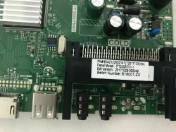 Identyfikacja elementów na płycie TP.S506.PB801 w TV Manta 50 po zwarciu