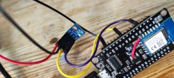 Connecting AHT10 Sensor to NodeMCU AHT10 sensor module connected to NodeMCU board.