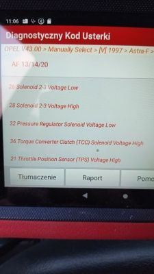 Skrzynia biegów automatyczna Opel Astra F: opóźnienie działania i błędy po remoncie silnika