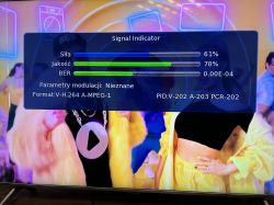 Miernik Amiko TSC 1270 nie pokazuje parametrów kanału 27, TV odbiera MUX 3 - 45km od PKiN/Raszyna
