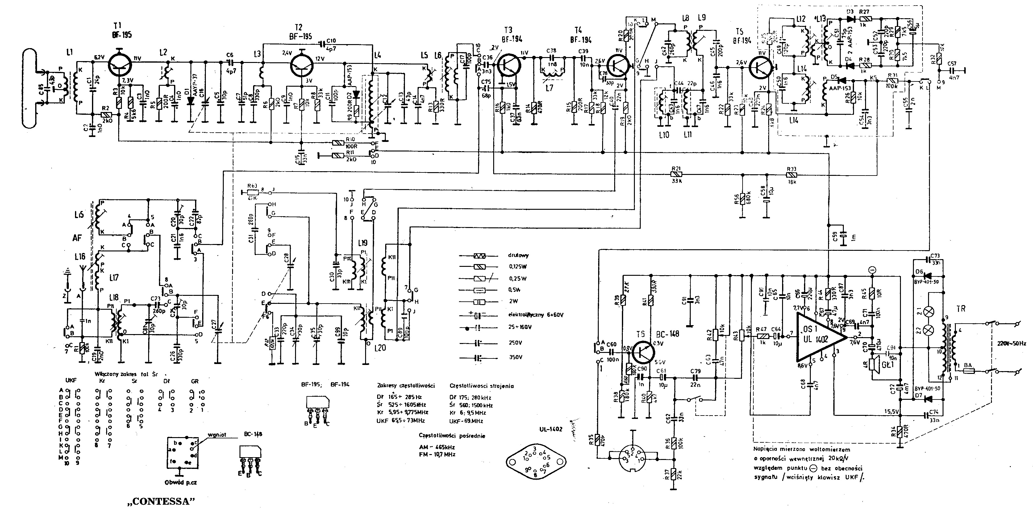 Unitra g602c hi fi схема