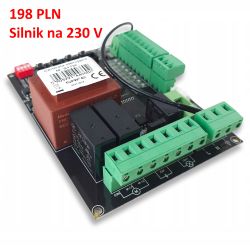 Płyta sterująca z zaciskami i przekaźnikami do silnika 230 V, cena 198 PLN