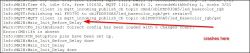 Screenshot of system logs indicating an issue with system hang when using MQTT.