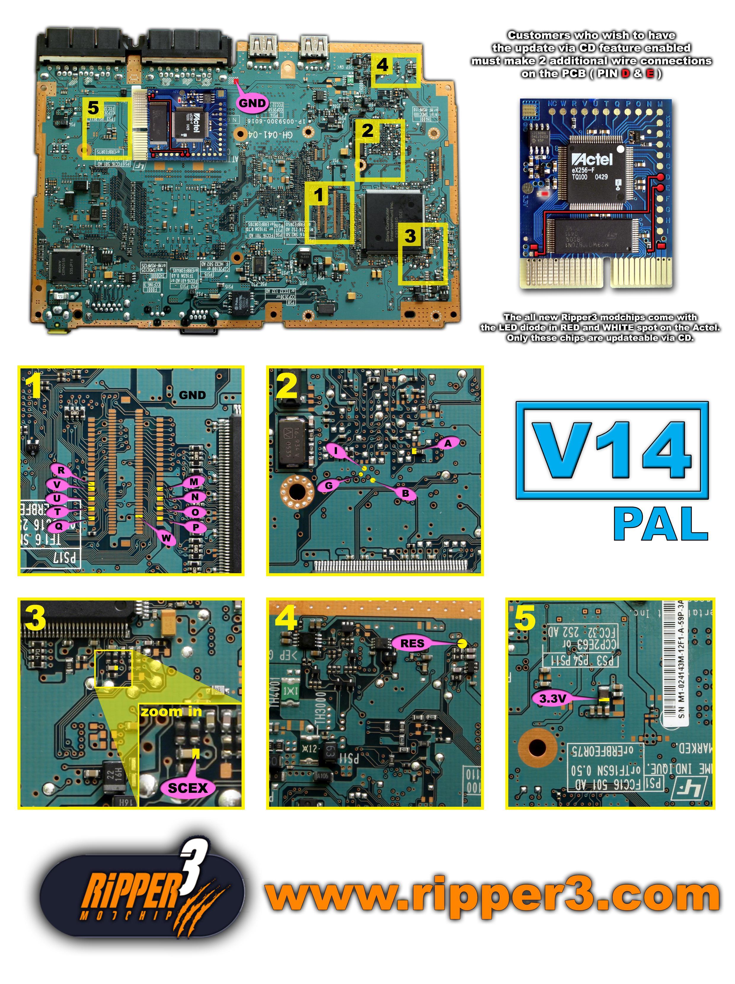 uszkodzony element PS2 SCPH-75004