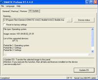 Kłopot z OS Update z panelem OP73 w WinCC 2007 Flexible