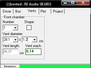 Obliczanie skrzyni do RE Audio SR10
