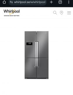 Lodówka Whirlpool Side by Side WMD 4001 X z panelem dotykowym.