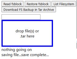 File upload interface in a web application.