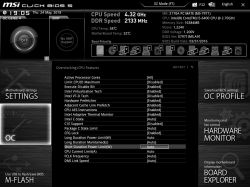 OC I5-6400 na MSI Z170 PC MATE błąd wskazania Vcore