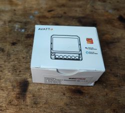 Box of Avatto LZWSM16-1 Zigbee Relay Box of Avatto LZWSM16-1 product on wooden background