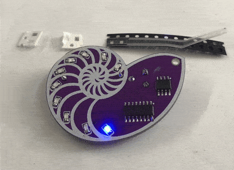 SMD learning kit/kit - LED shell animation - NE555 and CD4017